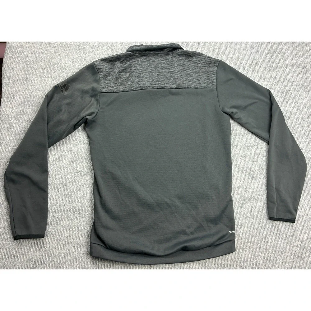 Adidas ClimaWarm Jacket Mens Small Gray Full Zip Training Track FM5538